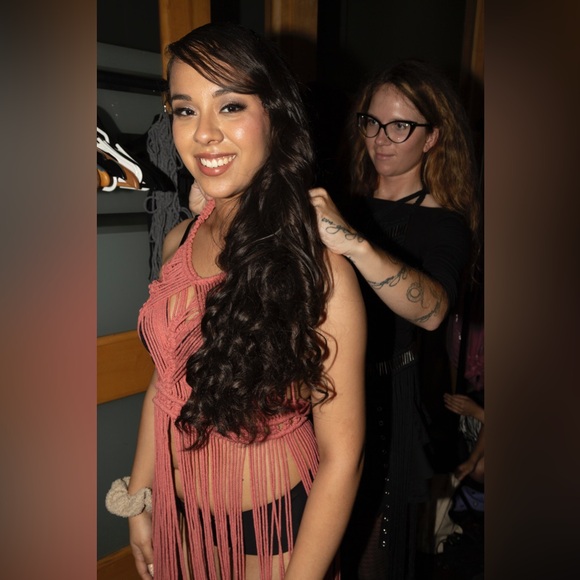 Handmade Macrame Crochet Dress - Picture 10 of 15